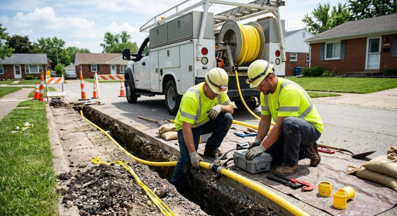 Gas Line Relocation in Fredericksburg, VA