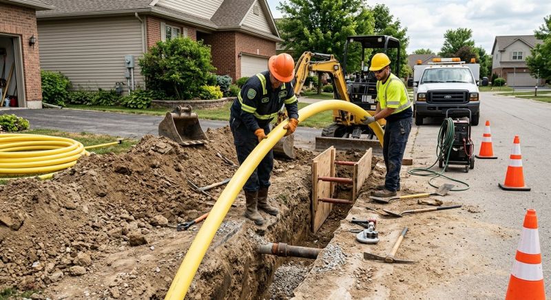 Gas Line Rerouting in Fredericksburg, VA