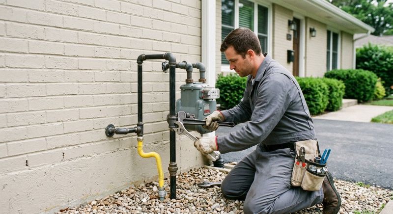 Gas Line Rerouting in Fredericksburg, VA